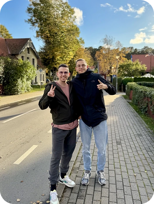 Team walking together